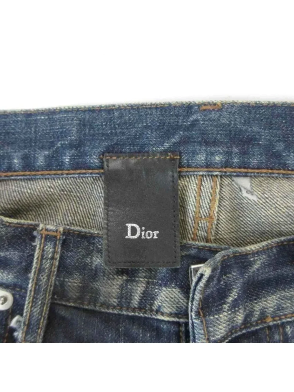 Dior Homme Fuel to Fire Skinny Denim Kris Van Assche Era Jeans Faded Distressed